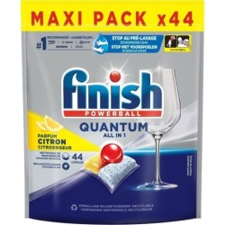 Finish Tablette Lave-Vaisselle All In 1 Quantum Citron le paquet de X44