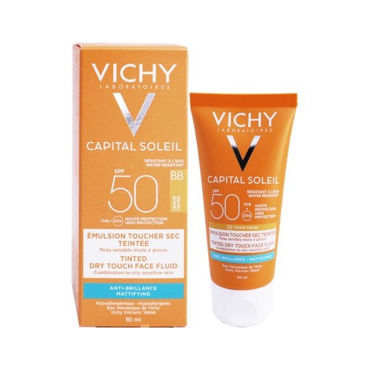 Vichy Capital Soleil Emulsion Teintee Anti Brillance SPF50 Protection Solaire 50ml