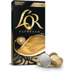 L'Or Vanille Capsules Café Intensité 8 Compatibles Nespresso X10