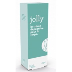 JOLLY Crème Dépilatoire Kit Epilation pour Peau Douce et Spatule 200ml