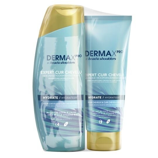 Head and Shoulders DERMAxPRO Hydrate (Cheveux Sec) Pack Shampoing 225ml + Après Shampoing 200ml