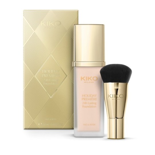 Kiko Milano Holiday Première Fond de Teint Liquide - Longue Tenue 24h - 2,8ml - Porcelain 01