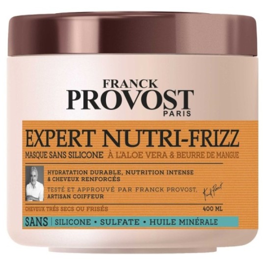 Franck Provost Masque Cheveux Expert Nutri-Frizz Sans Sulfate 400ml