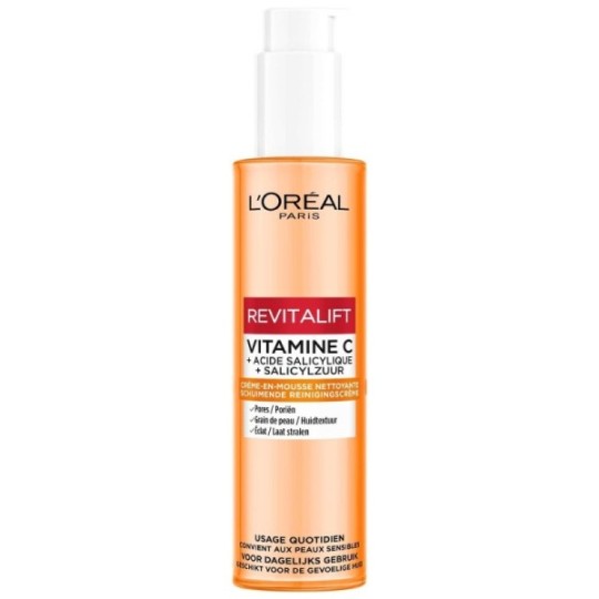 L'Oréal Paris Revitalift Vitamine C Nettoyant Visage - Tous Types de Peau - 150ml