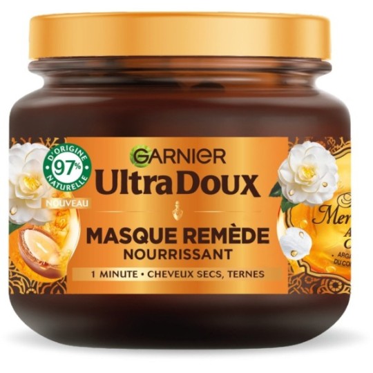 Garnier Ultra Doux Nourishing Repair Hair Mask - Dry Hair - Argan Oil - 340ml