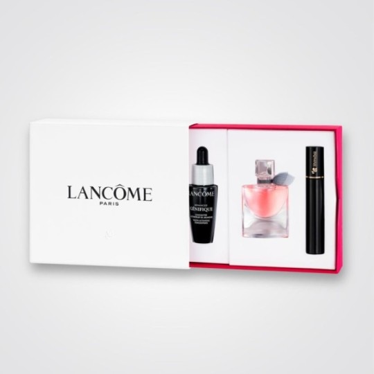 Lancome Set mini Serum Genifique 10ml Parfum La Vie Est Belle 4ml Mascara Hypnose 2ml