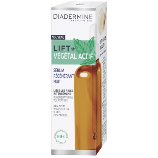 Diadermine Sérum Visage De Nuit Régénération & Relaxation Lift+Végétal Actif 30ml