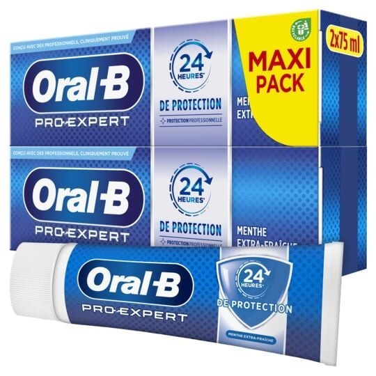 Oral-B Dentifrice Pro-Expert Protection Menthe Extra-Fraîche (2 x75ml)