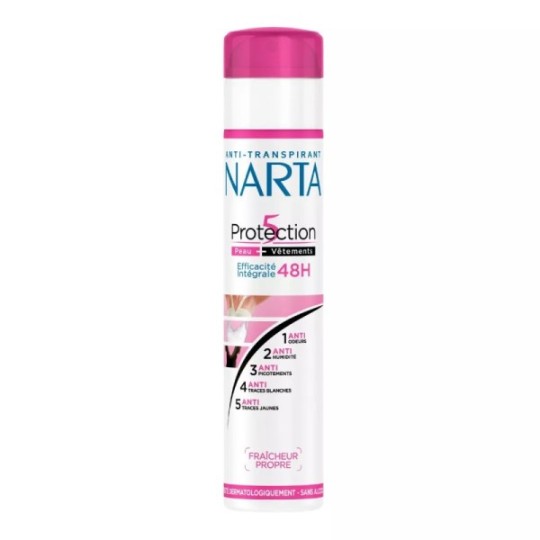 Narta Déodorant Spray Protection 5 Anti-transpirant 5-en-1 - 200ml