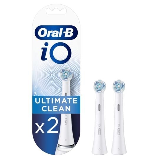Oral-B iO Ultimate Clean رؤوس فرشاة أسنان كهربائية - 2 قطعة