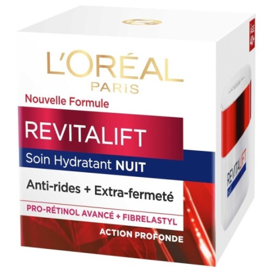 L'Oréal Paris Revitalift Crème Anti-Rides Hydratant + Fermeté - 50ml - Nuit