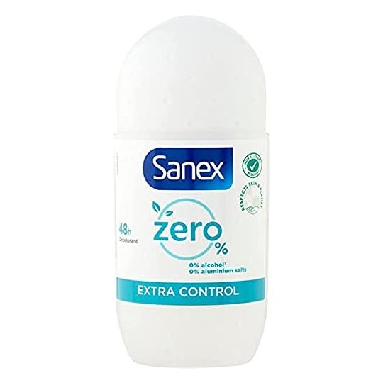 Sanex Déodorant Bille Zero % Extra Control 48h 50ml
