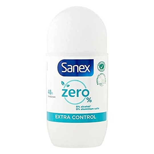 Sanex Zero % Déodorant Bille Extra Control - Protection 48h - 50ml