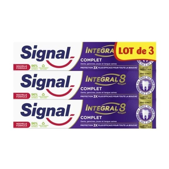 Signal Dentifrice Integral 8 Complet (3x75ml)