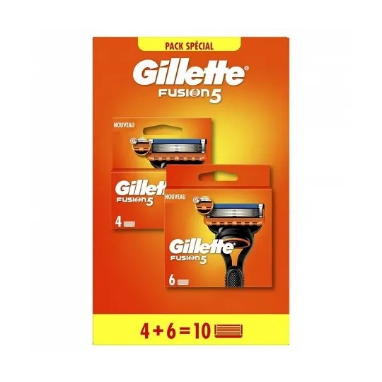 Gillette Fusion5 Recharges-Lames pour Rasoir Homme X10