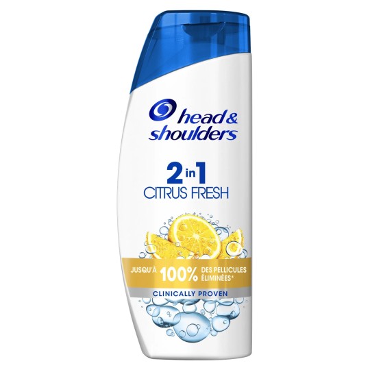 Head and Shoulders Citrus Fresh 2 en 1 Shampoing Antipelliculaire 580ml