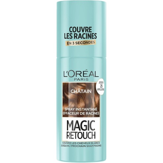 L'Oréal Paris Spray Instantané Correcteur de Racines & Cheveux Blancs - Magic Retouch - Châtain, 75 ml