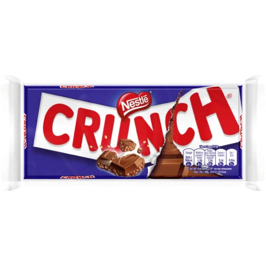 Crunch Tablette chocolat au Lait pur beurre 100g