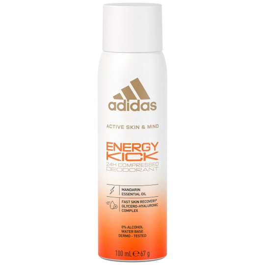 Adidas Déodorant Spray Active Skin and Mind Mixte Energy Kick 100ml