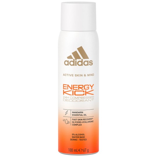 Adidas Active Skin And Mind Deodorant Spray Energy Kick - Unisex - 100ml