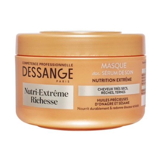 Dessange Masque Cheveux Nutri-Extrême Richesse Concentré Nutrition Cheveux Secs 250ml