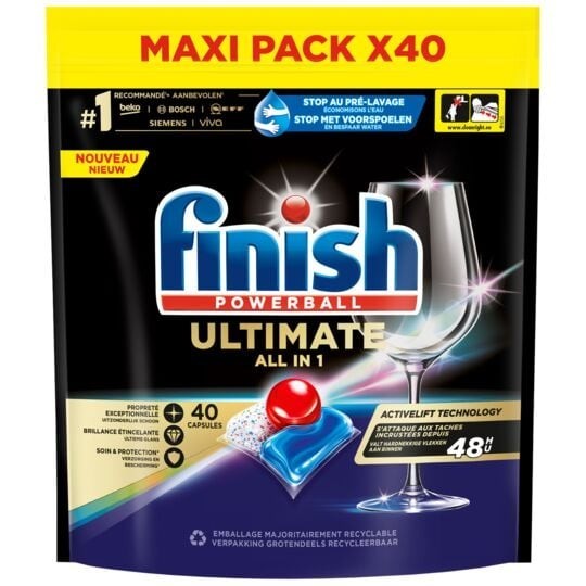 Finish All In 1 Ultimate Tablette Lave-Vaisselle X40