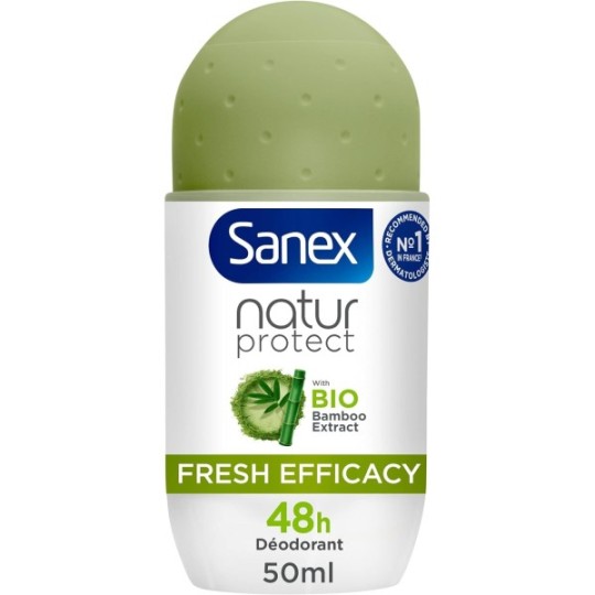 Sanex Deodorant Bille Natur Protect Fresh Efficacy 48h Bamboo Extract Bio 50ml