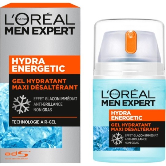 L'Oréal Paris Men Expert Hydra Energetic Gel Hydratant Maxi Désaltérant Visage Homme - 50ml