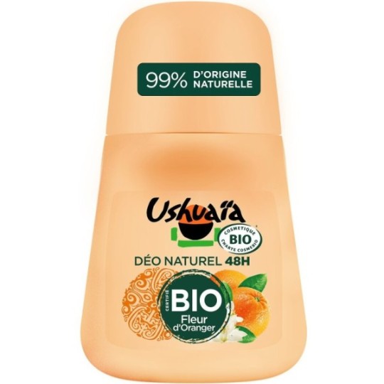 Ushuaïa Déodorant Bille Fleur d'Oranger Bio 50ml
