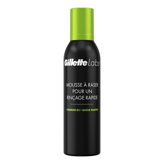 Gillette Labs Mousse à Raser Rinçage Rapide - 240ml