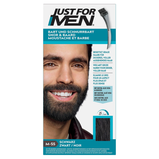 Just For Men Gel Colorant Permanente - Barbe et Moustache - Châtain Foncé