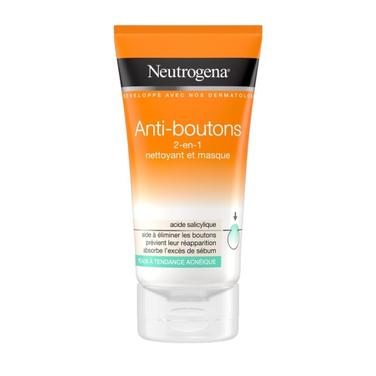 Neutrogena Visibly Clear Nettoyant/masque 2en1 - Peau Acnéique - 150ml