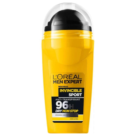 L'Oréal Paris Men Expert Invincible Sport Déodorant Roll-On Homme - Protection 96h - 50ml