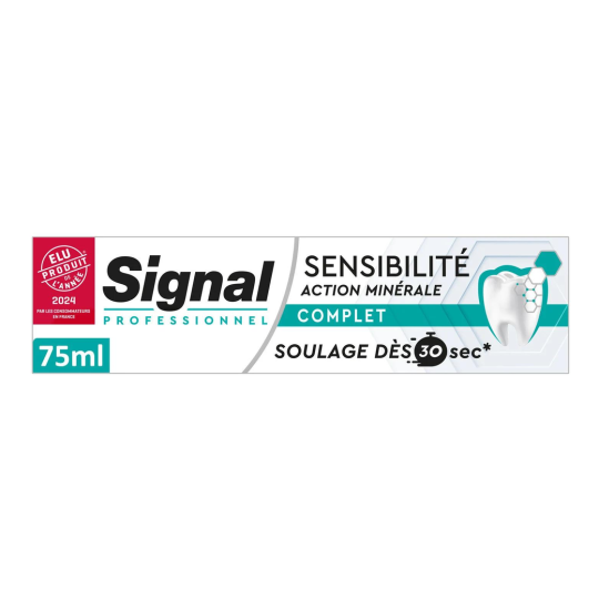 Signal Professionnel Sensibilité Action Minérale Complet Dentifrice - Dents Sensibles - 75ml