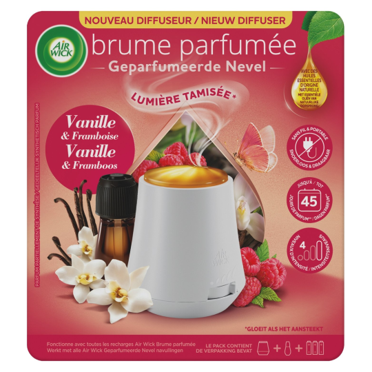 Air Wick Essential Mist Diffuseur Désodorisant Brume Parfumée - Vanille - 20ml