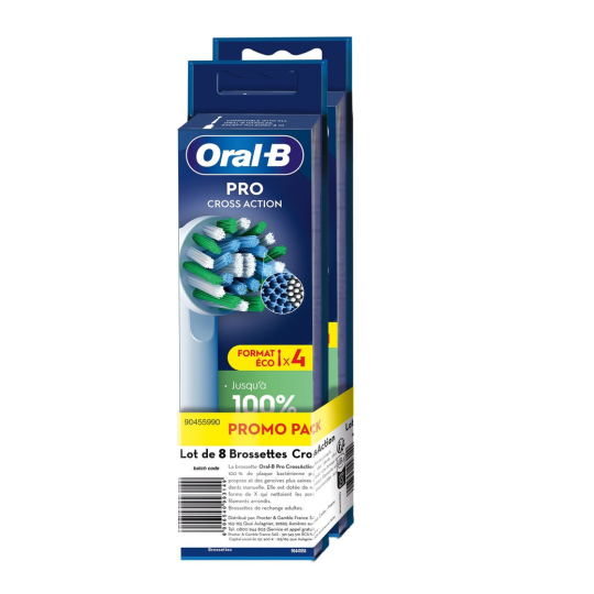 Oral-B Pro Cross Action Brossettes Dentaires - 2x4 Brossettes (8)