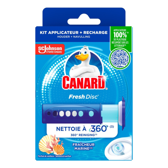 Canard Fresh Marine Bloc Wc - 6 Disques + Applicateur