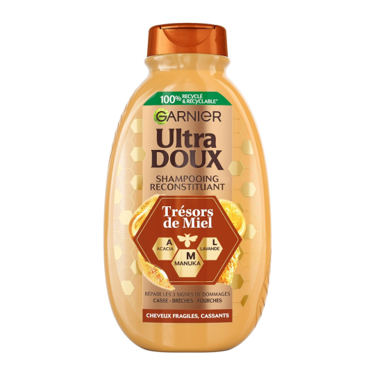 Garnier Ultra Doux Trésors de Miel Shampooing Reconstituant - Cheveux Fragiles - 300ml