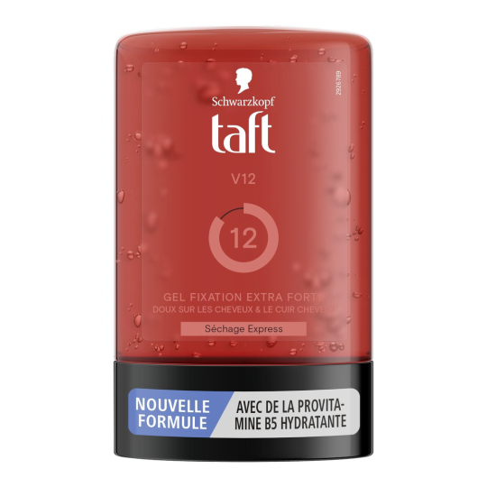 Taft V12 Gel Coiffant - Fixation Extra Forte - Cheveux - 300ml