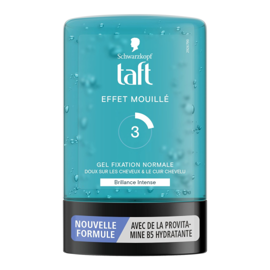 Taft Gel Coiffant Effet Mouillé - Fixation Normale - Brillance Intense - 300ml