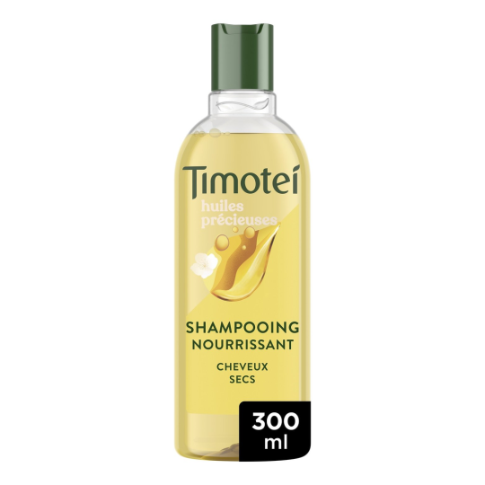 Timotei Huiles Précieuses Shampoing Nourrissant - Cheveux Secs et Ternes - 300ml