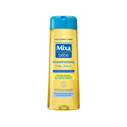 Mixa Bébé Shampoing Très Doux - Tous Types de Cheveux - 300ml