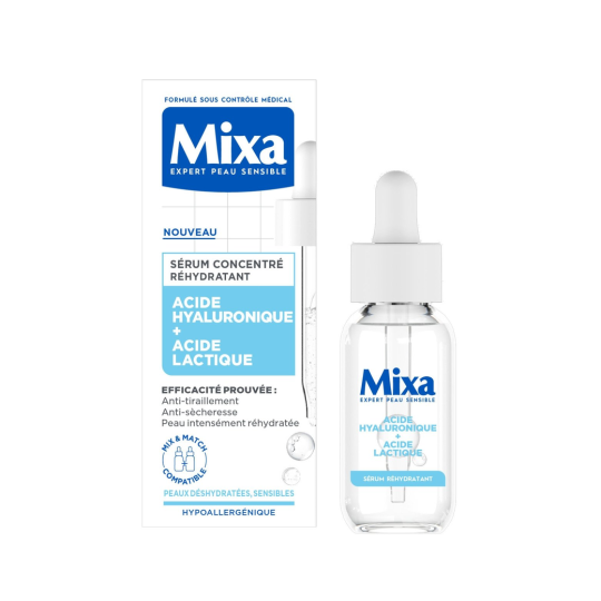Mixa Réhydratant Sérum Visage Acide Hyaluronique - Peau Mixte - 30ml