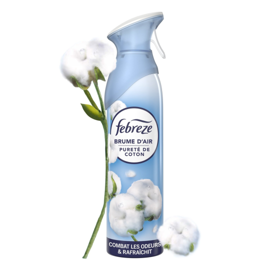 Febreze Spray Désodorisant - Pureté de Coton - 185ml