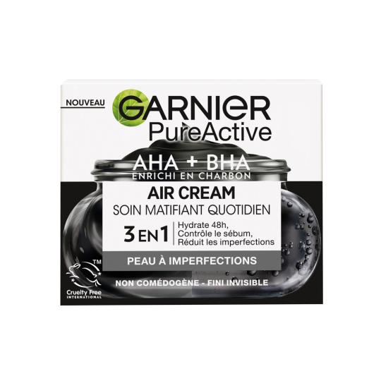 Garnier PureActive العناية اليومية بالبشرة المزيتة بالفحم - للبشرة الدهنية - 50 مل