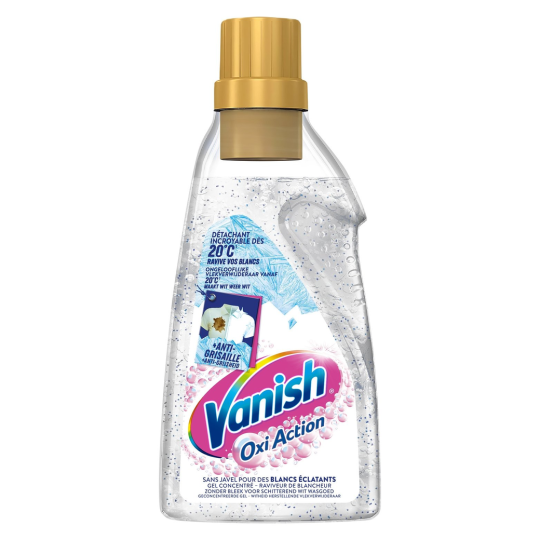 Vanish Oxi Action Détachant Gel Blanc - Linge Blanc - 750ml
