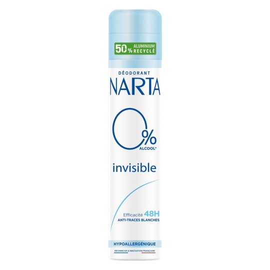 Narta Déodorant Invisible Anti-Traces Blanches - 200ml