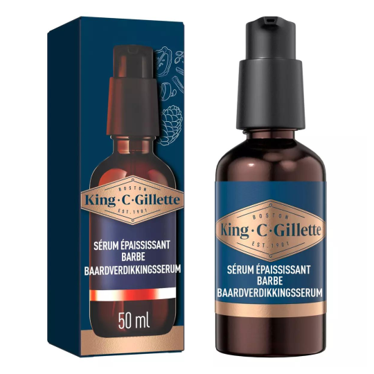 Gillette King C Beard Thickening Serum - For Men - 50ml
