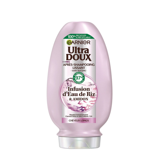 Garnier Ultra Doux Smoothing Conditioner Rice Water & Starch Infusion - Long Hair - 200ml