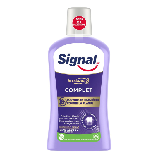 Signal Integral 8 Bain de Bouche Complet - Hygiène Bucco-Dentaire - 500ml